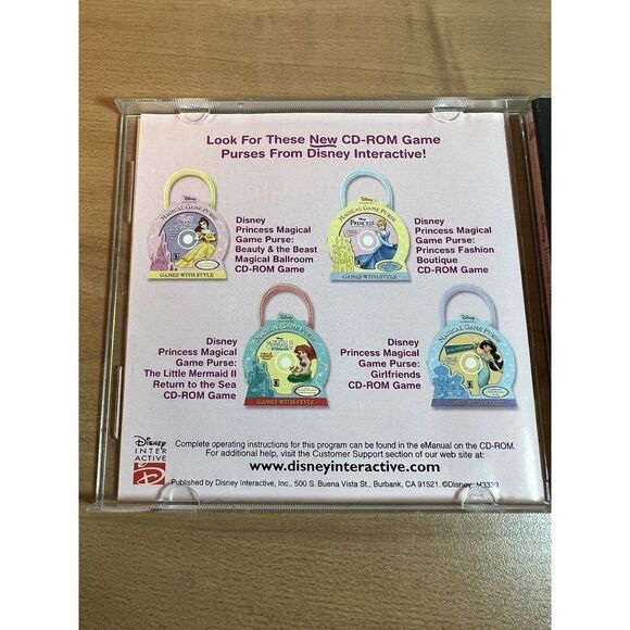Disney Princess Magical Dress Up (PC, 2003) CD-ROM Ages 5+, COMPLETE - Picture 6 of 8